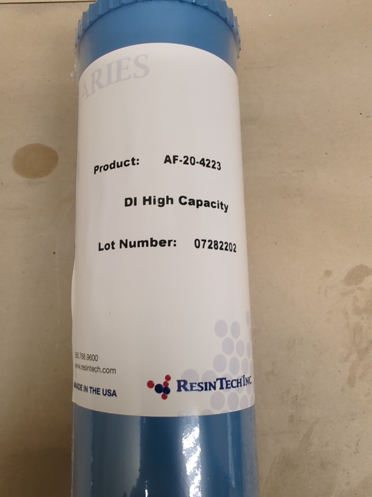 Resintech Af-20-4223-Bb Di High Capacity Cartridge, 4.5 X 20 In.