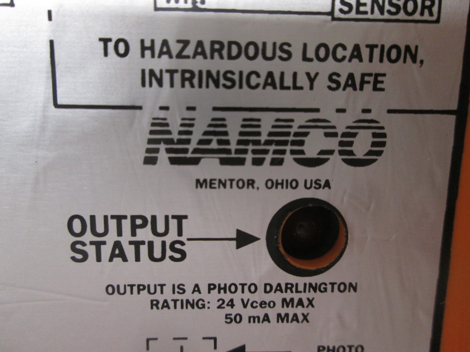 NAMCO CONTROL MODULE UNDER/OVER/ZERO SPEED EE931-02303 115Vac Sensor Out 24V50ma
