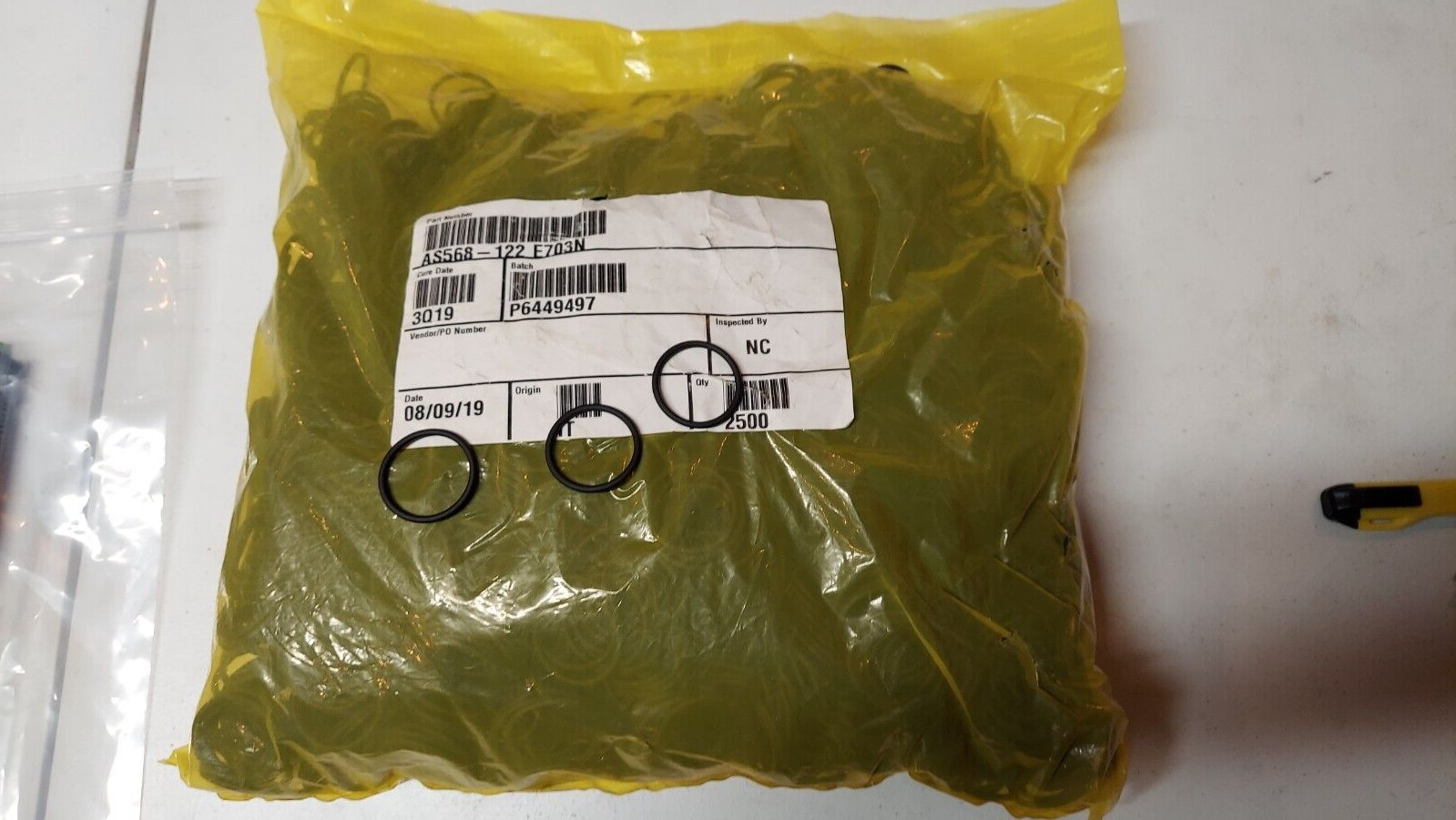Bag of 2,500 New Fruedenberg AS568-122 0049009655 O-Rings Seals L@@K