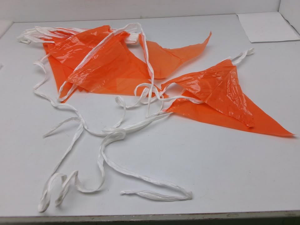 ORANGE PENNANT FLAGS #14991-45-0 – 60FT LENGTH PER UNIT Lot of TWO (2) #