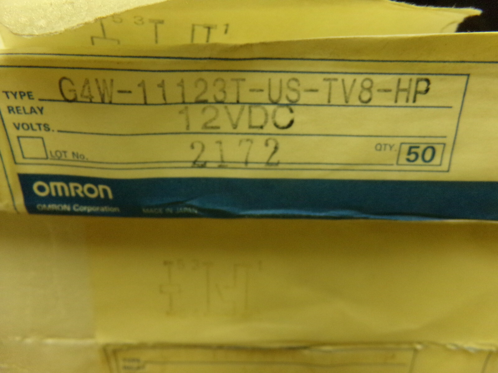 NEW Omron G4W1123T-US-TV8-HP 12VDC Power Relay *FREE SHIPPING*