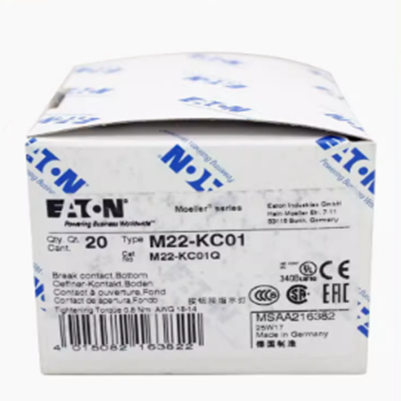 New Original EATON Contactor Auxiliary Contacts M22-KC01