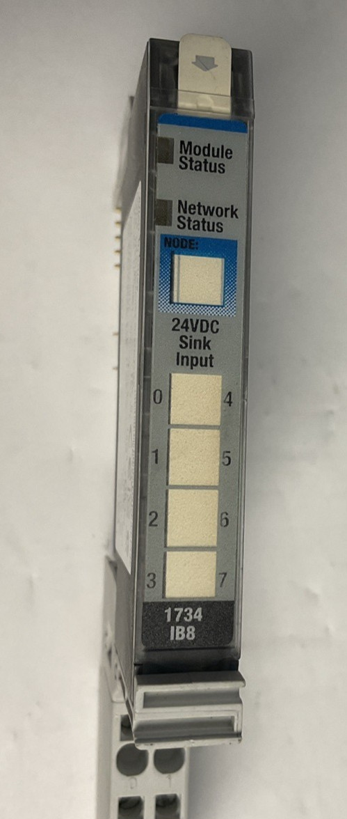 ALLEN BRADLEY 1734-IB8 PLC MODULE SER.D W/1734-TOP BASE SER.A ***LOTOF3***