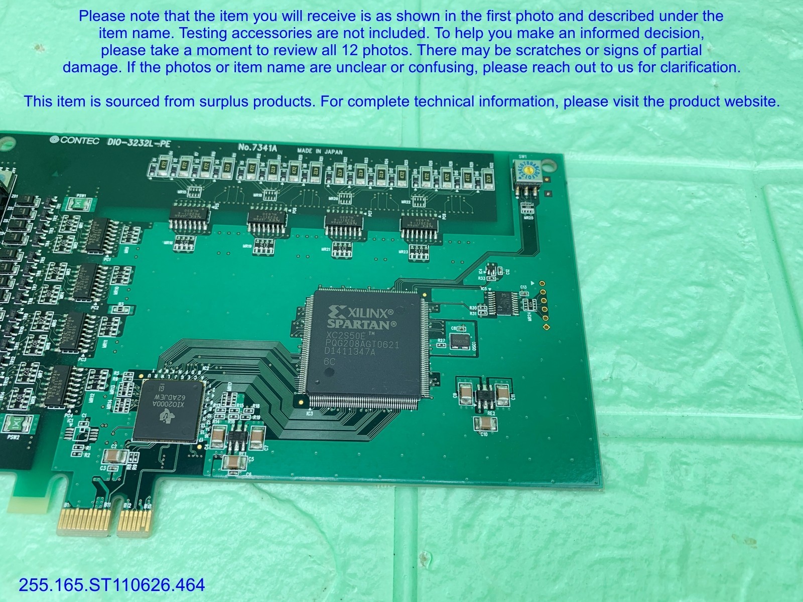 CONTEC DIO-3232L-PE Digital I/O Card as in photos, sn:9226, DHL.