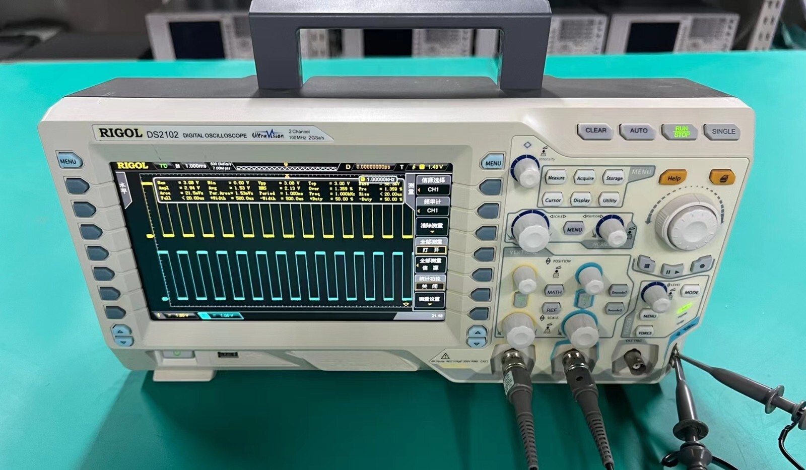 RIGOL DS2102 DIGITAL OSCILLOSCOPE 2 Channel 100MHz 2GSa/s