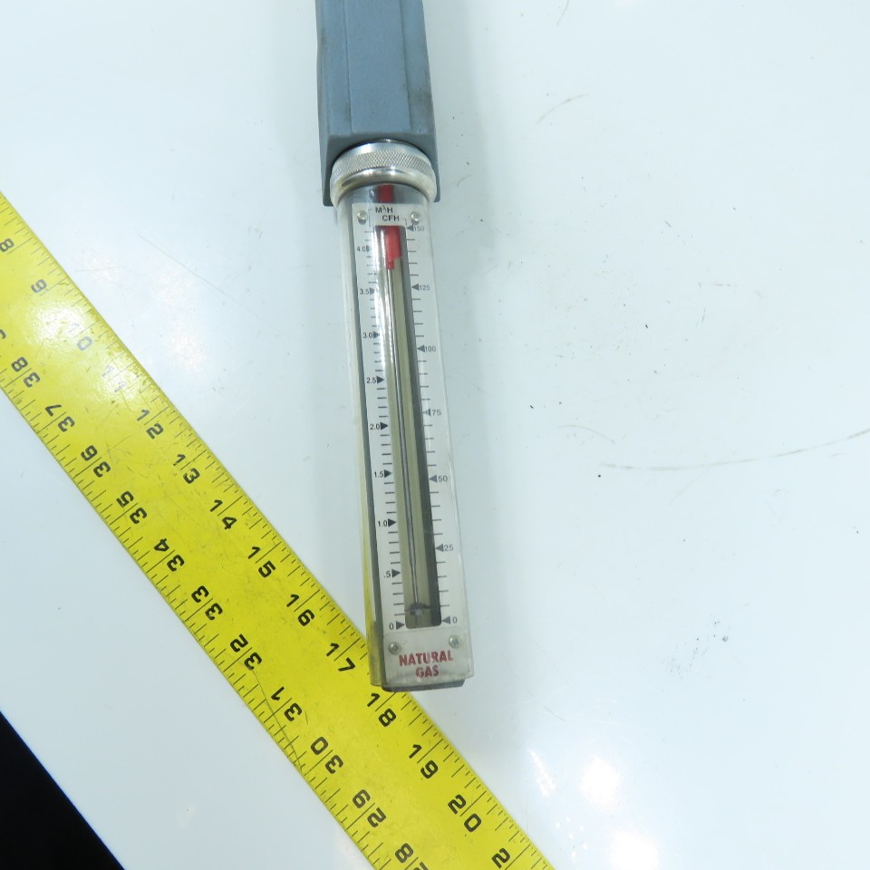 Waukee MV-6 Flo-Meter Gas Flow Meter 80°F SG 0.65 PR. 12 WCG 3/4″ NPT