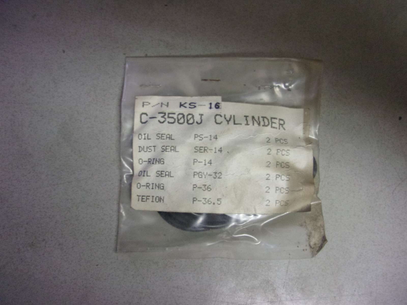 NEW Cylinder Seal Kit PS-14 Ser-14 PGY-32 P-36 P-36.5 C-3500J *FREE SHIPPING*