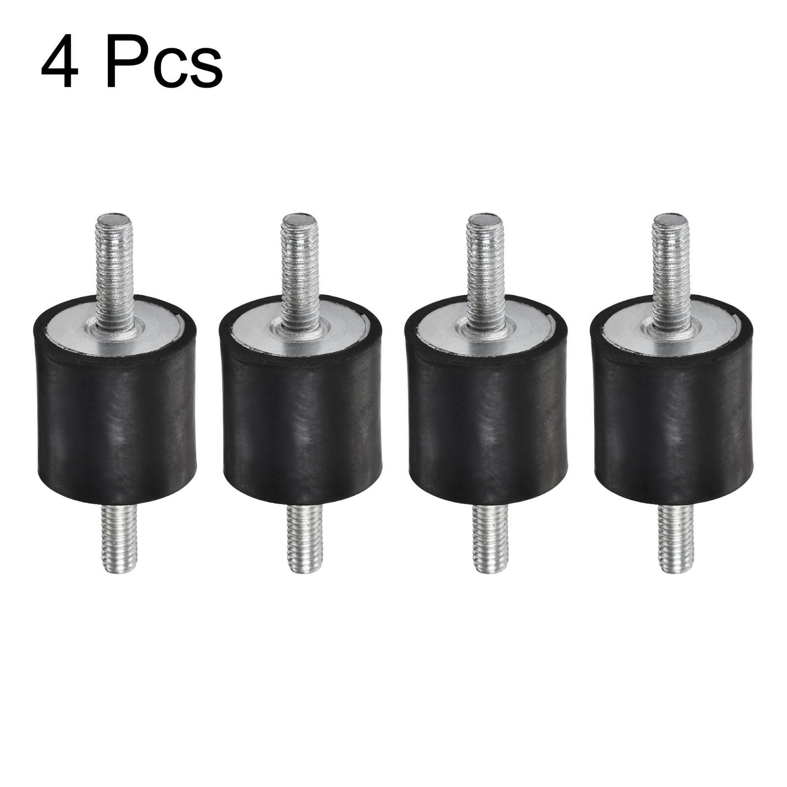 4pcs M6 x18mm Rubber Mounts Male Shock Absorber for Motor Generator Compressor
