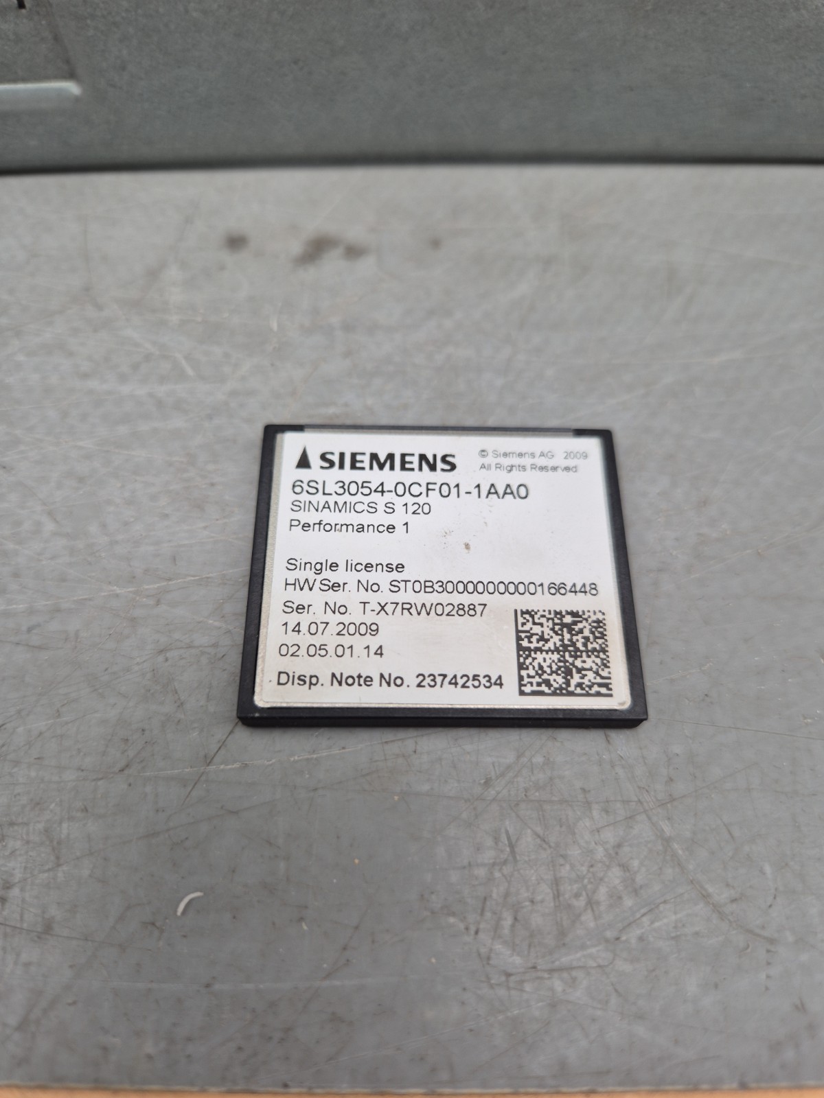 SIEMENS 6SL3040-0MA00-0AA1 + 6SL3055-0AA00-2TA0 + 6SL3054-0CF00-1AA0 VERSION:F