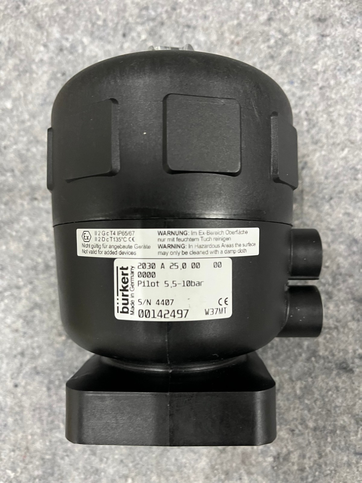 Burkert 2030 25.0 Pneumatic Valve Actuator