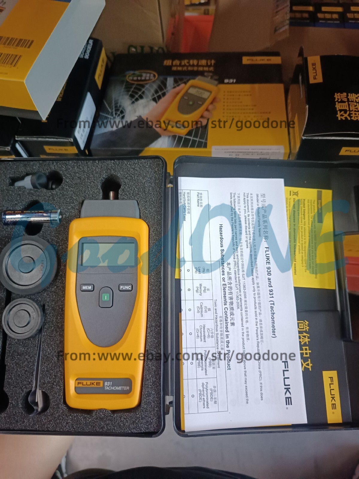 1PC NEW FLUKE 931 Combined Tachometer