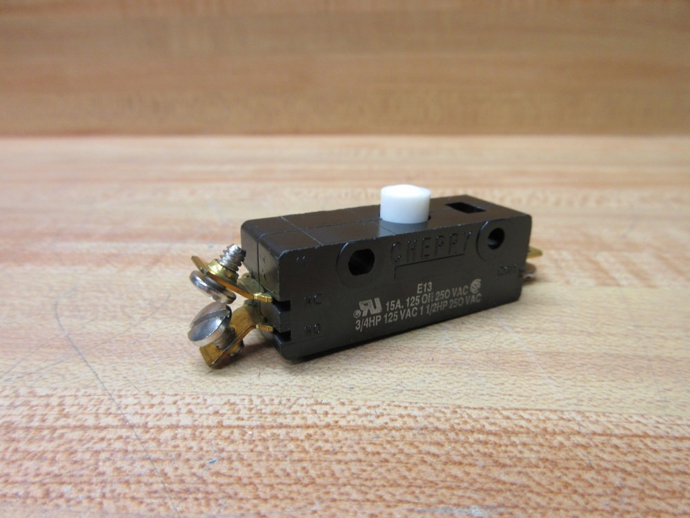 Cherry E13 Push Button/Snap Action Switch White Button