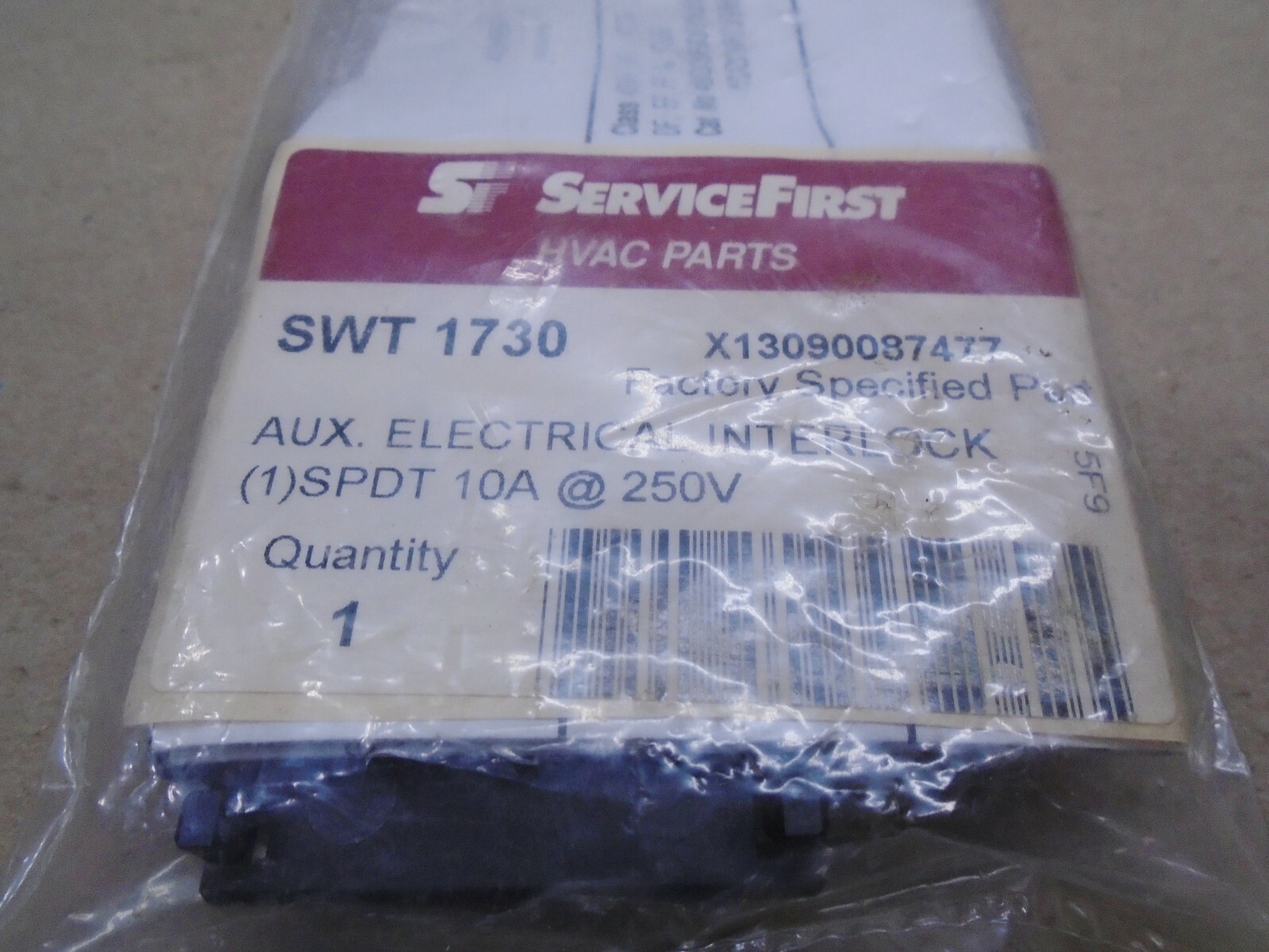 3 Lot NEW Service First SWT 1730 Auxiliary Electrical Interlock X13090087477