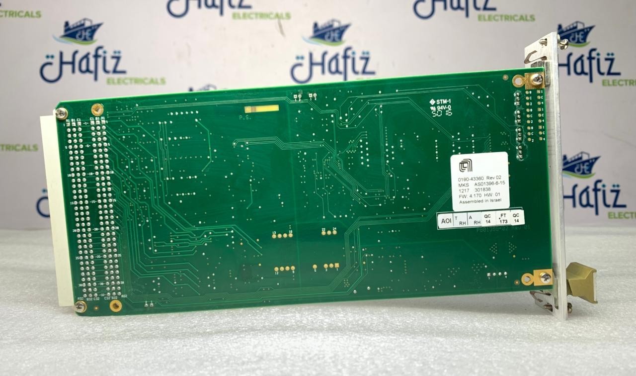 MKS Instruments CDN396R /AS01396-6-15 PCB Card 0190-43360 REV. 02 FW:4.170 HW:01
