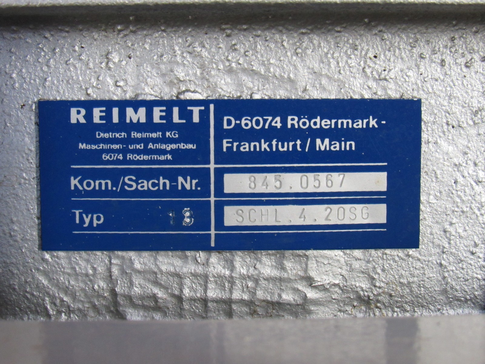 NEW REIMELT ROTARY AIRLOCK VALVE TYPE 13 SCHL.4.20SG 1.5HP 254/440V 10″X4″
