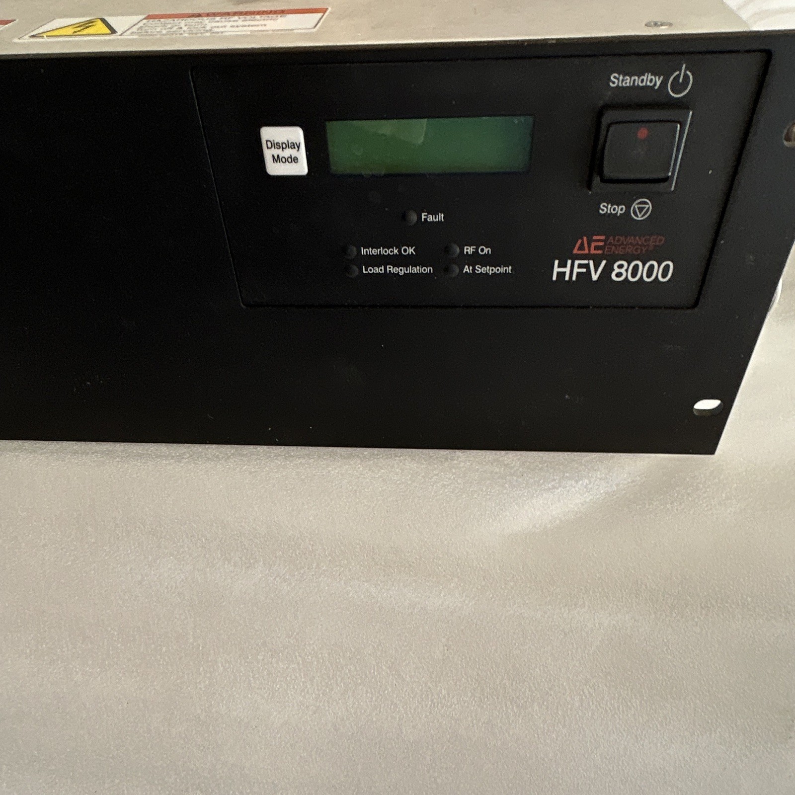 Advanced Energy HFV 8000 RF Power Supply Unit w/ Cables TRU-11540-06