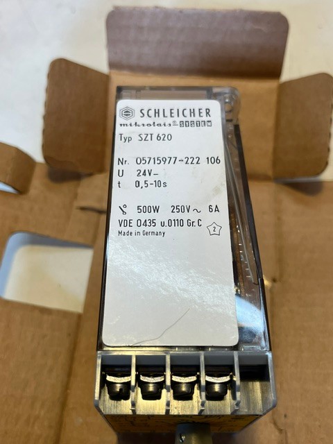 SCHLEICHER WIELAND SZT-620 – Electronic Time Delay Relay – (8x) New in Box