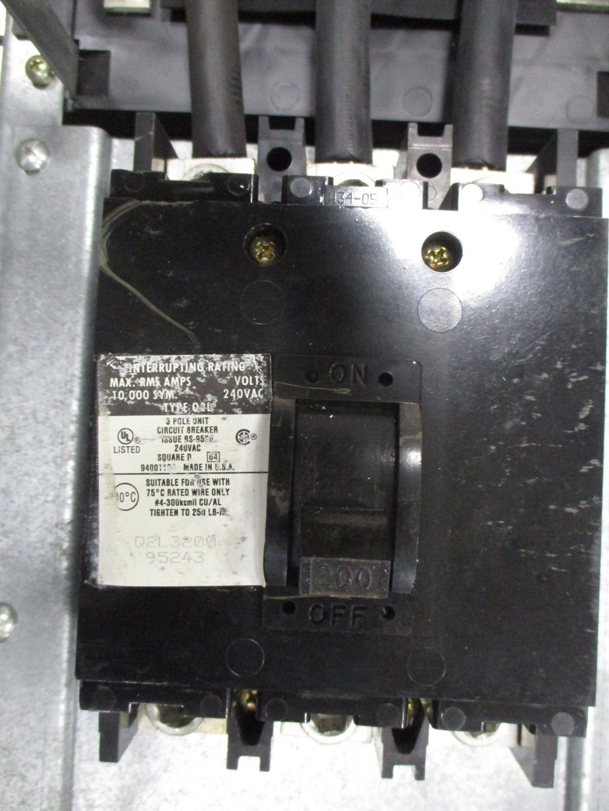 Square D NQ0D442M225CU Panel Board Circuit Breaker 225 Max Amps 208Y/120 A8491AB