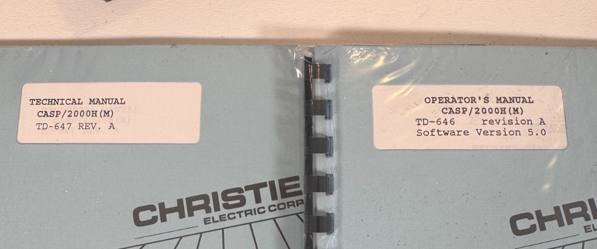 Christie CASP2000H 121379-004 Analyzer Charger w/Case & Cables Complete NEW