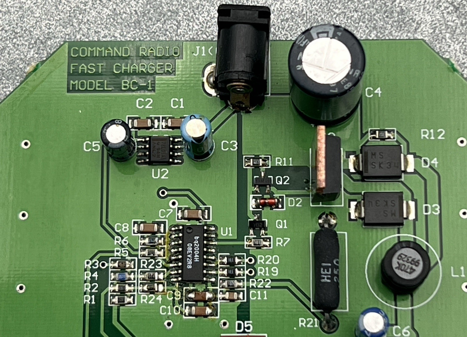 COMMAND RADIO FAST CHARGER BC-1 71E401-A CIRCUIT BOARD ZIONSVILLE ENGINEERING