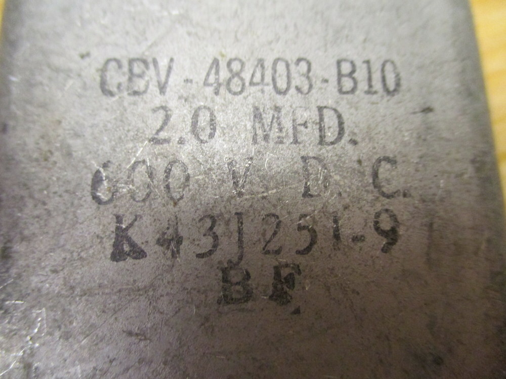 Part CBV-48403-B10 Capacitor K43J251-9