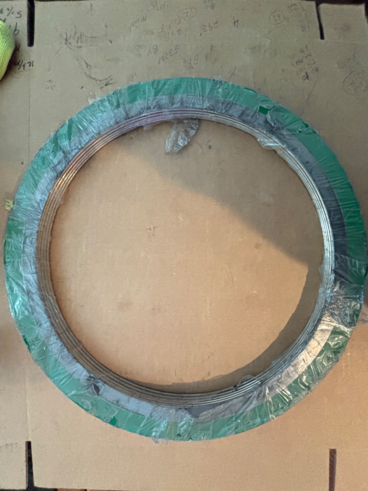 Qty 5 PC LOT 16″ SPIRAl WOUND GASKET T316/FG/CS 150psig API601 NEW FAST SHIP