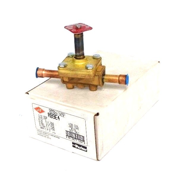 NIB PARKER JACKES-EVANS RB9E4 NORMALLY CLOSED SOLENOID VALVE 1/2″ ODF, 300 MOPD