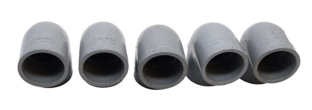 LOT OF 5 NEW +GF+ F439 90 DEG ELBOW FITTING 1-1/2″ SCH80 *READ*