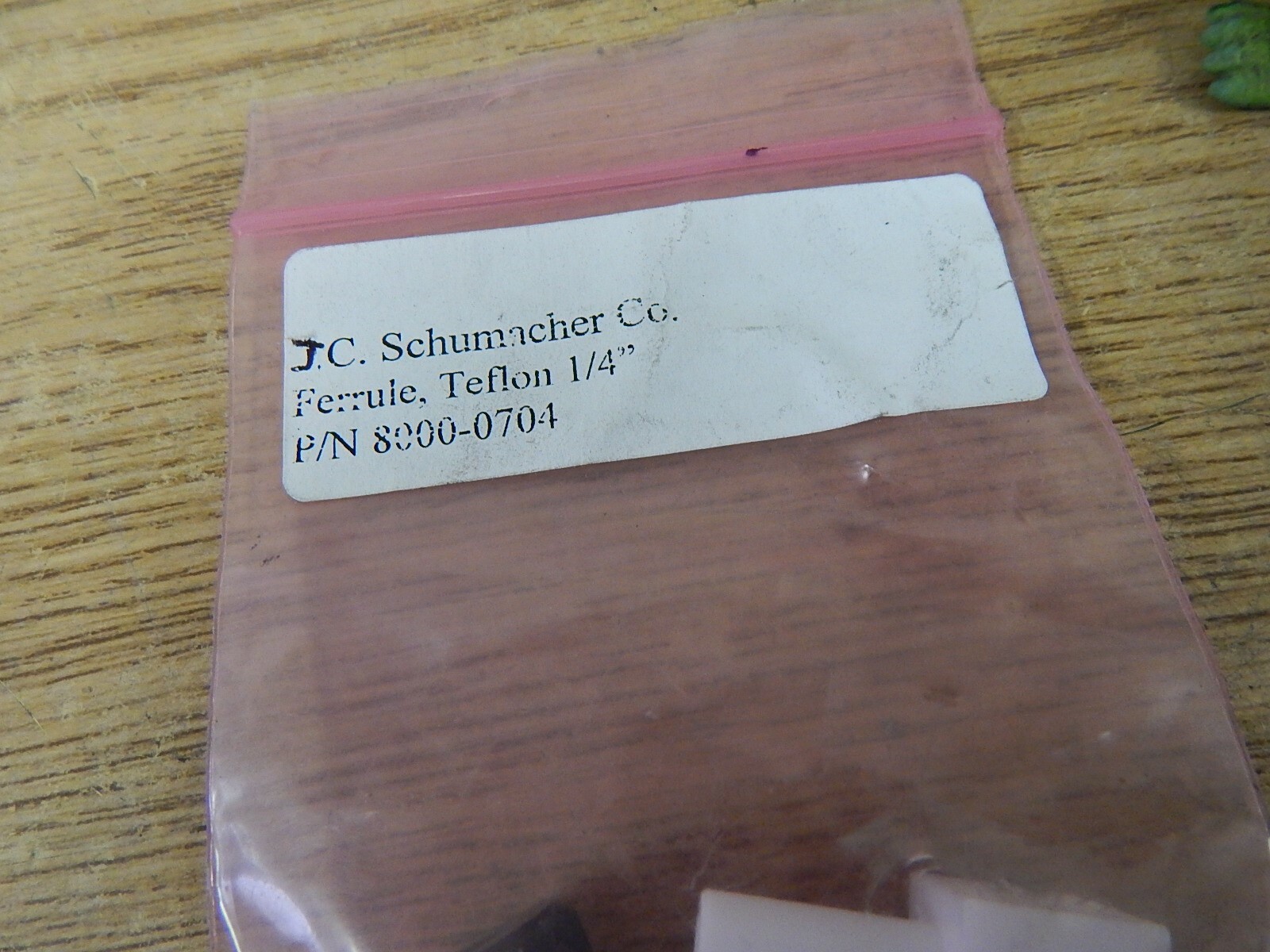 NEW Schumacher 8000-0704 Plasma Tech Elbows Kit Ferrule Teflon 1/4″ Lot of 2