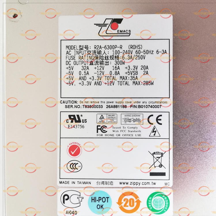 1PCS ZIPPY R2A-6300P-R Industrial Power Supply New