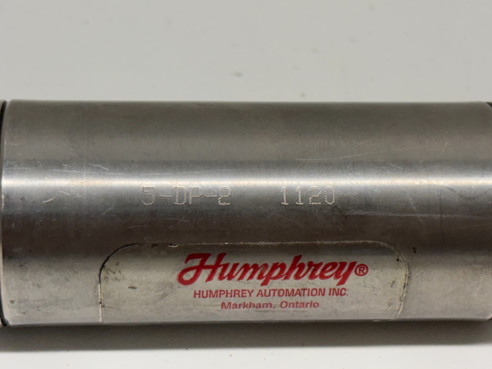 GOOD USED! HUMPHREY 1/2″ BORE 2″ STROKE PNEUMATIC CYLINDER 5-DP-2