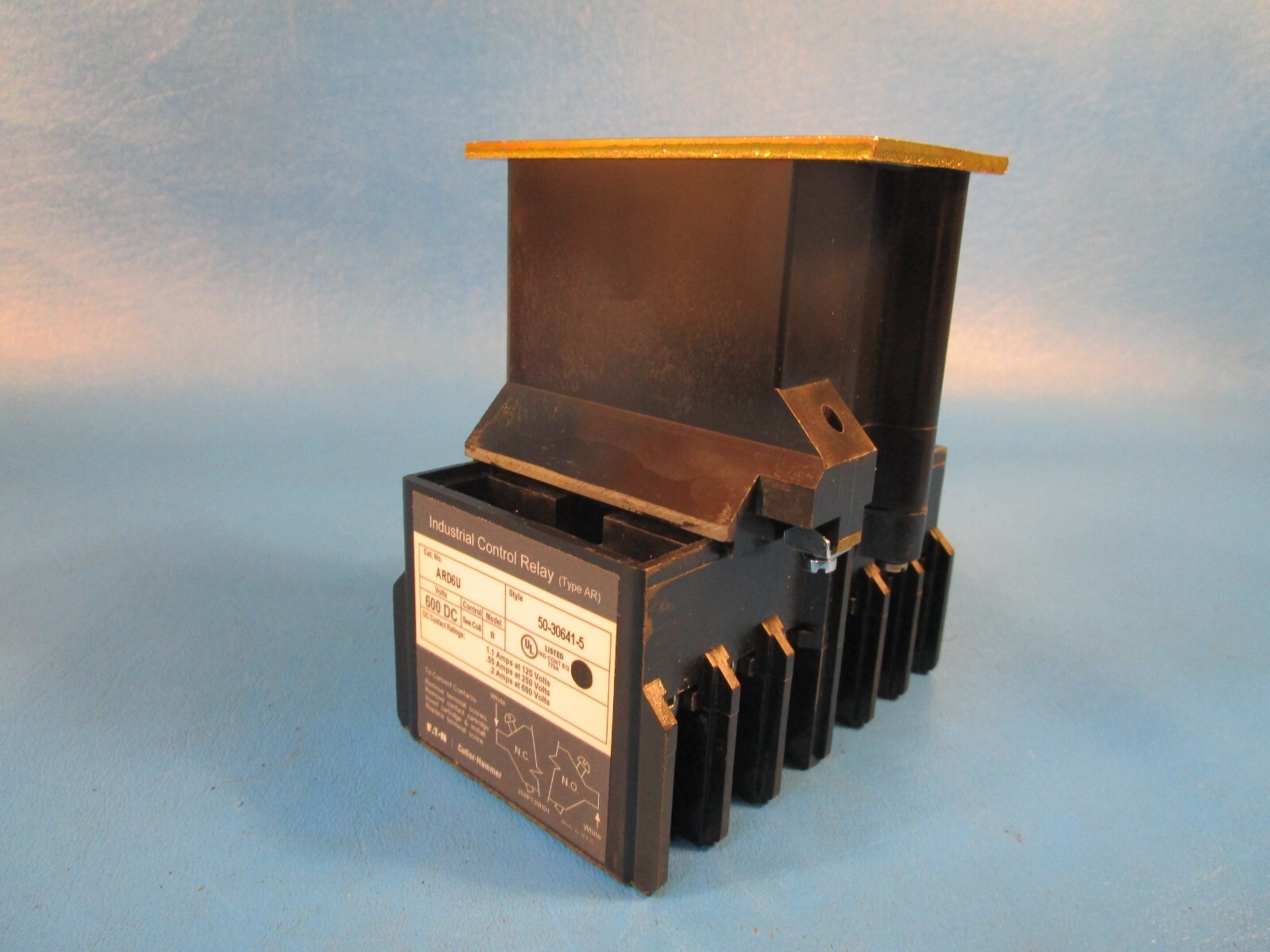 Eaton ARD6U, AR Relay 6P 600V, without Cartridges, 130VDC Relay, Cutler Hammer