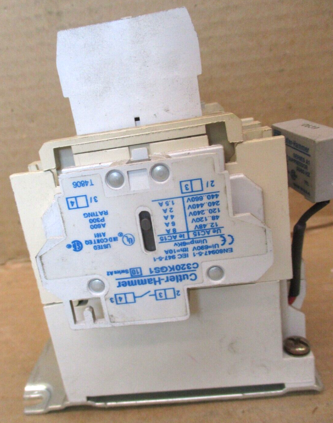Cutler-Hammer CN15DN3 Starter Relay C320KGS1 C320KGS3 C320KGT15 C320TS1 46386WVS