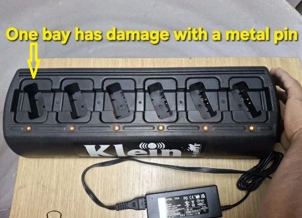 Klein 6 Shot Multi Unit Charger 6 Bay 6-Shot-Slim G2 With Genuine Power Adapter