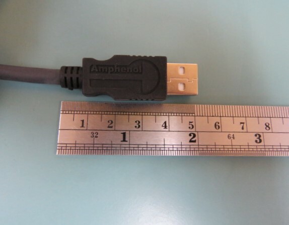 AMPHENOL USB2AA300PUHFFR Qty of 1 per Lot USB A TO USB A 3.0M / 9.84 FT