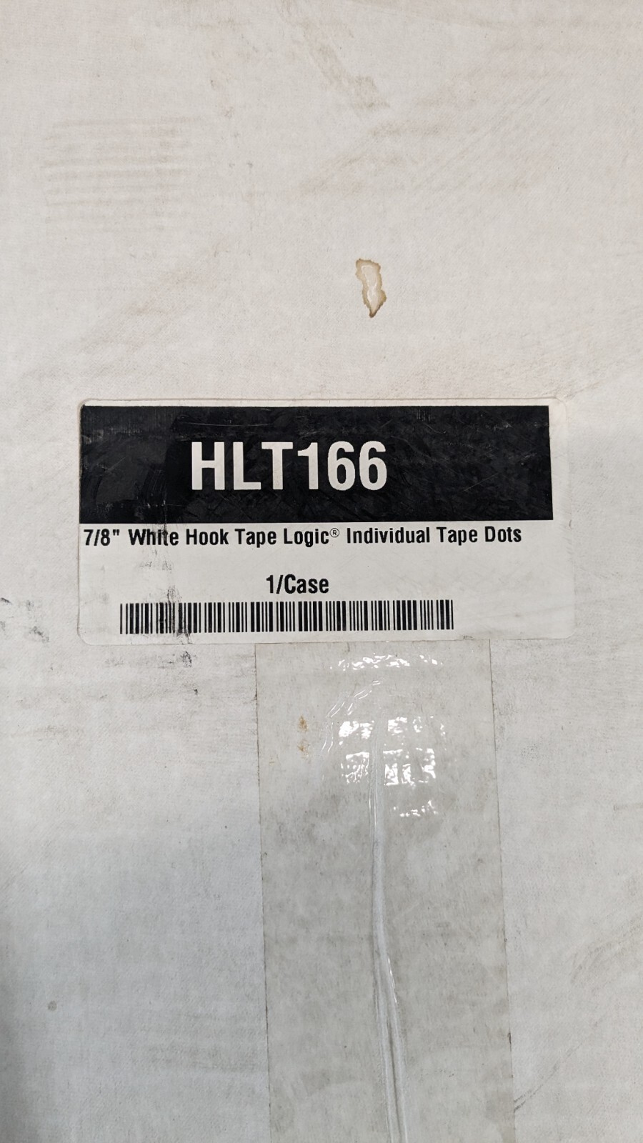TAPE LOGIC Hook & Loop Shape Dot Color White Piece Diameter 1-7/8 HLT166