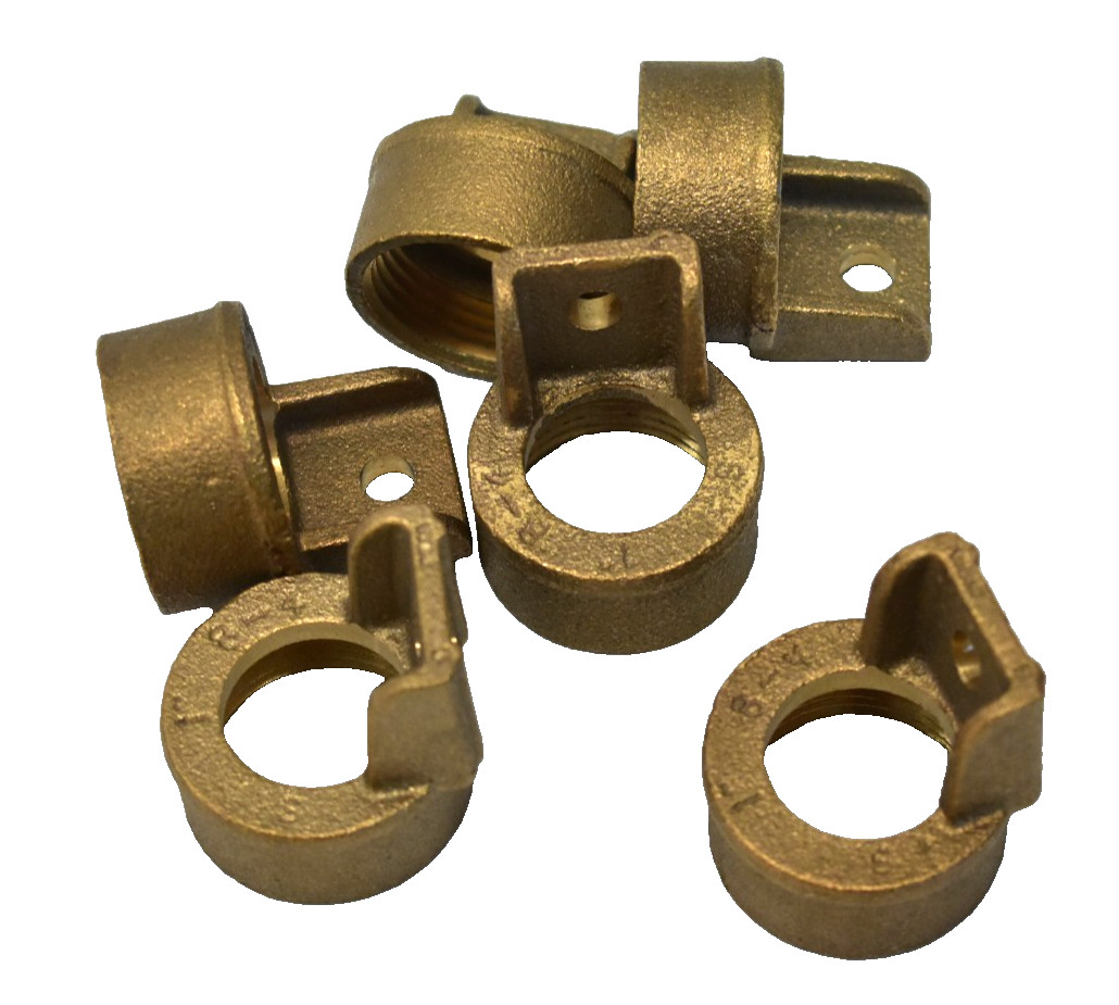 Lot of 6 1″ 360° Hub For Ground Clamps Threaded Cast Bronze Pipe Fitting 8-4