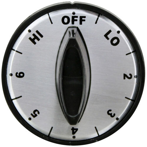 KNOB 2 D, OFF-LO-2-6-HI