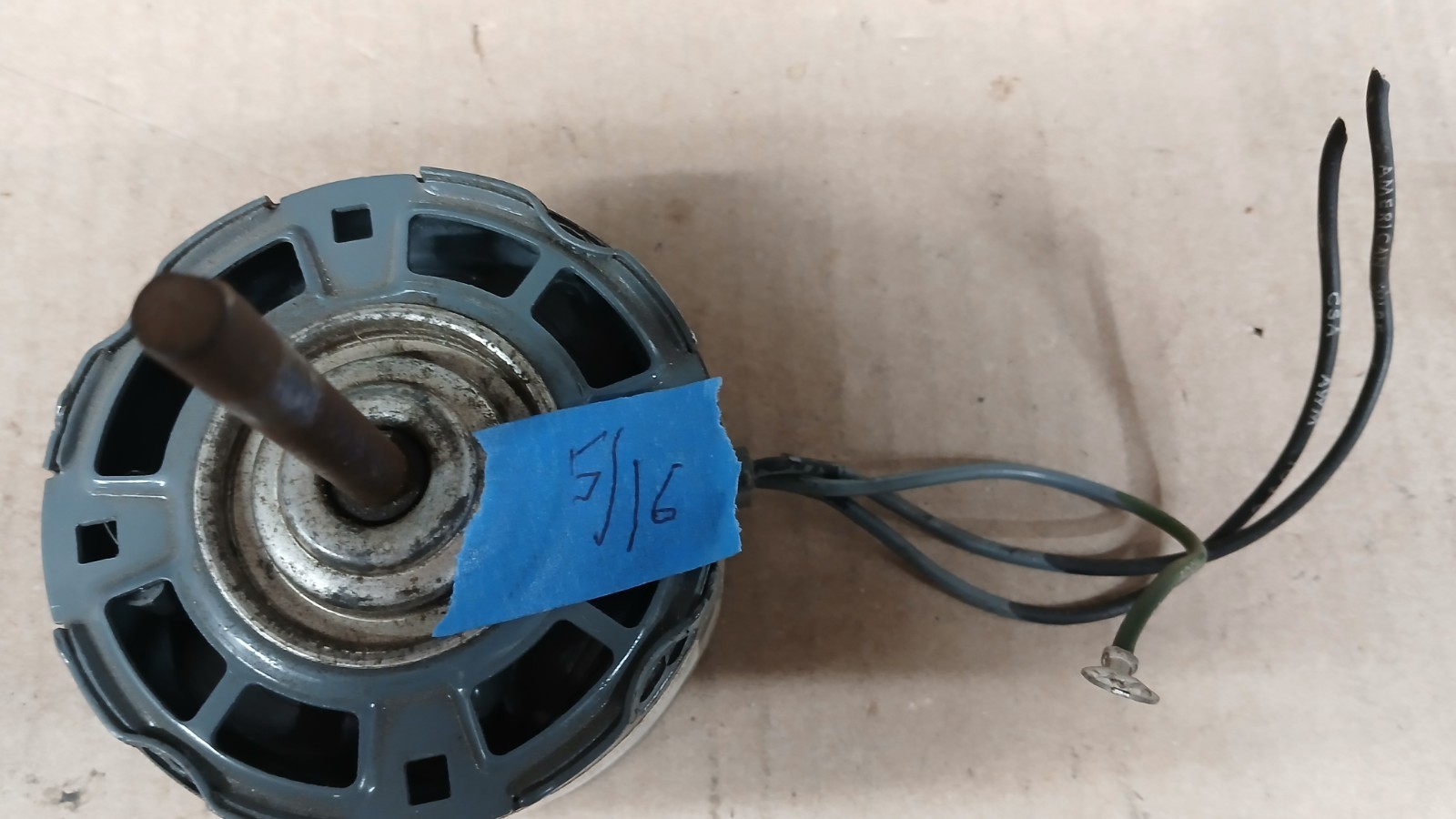 UNIVERSAL ELE. CO. 120v 60hz .7AMP 1424RPM 1/60 HP 5/16 dia shaft #GS-90
