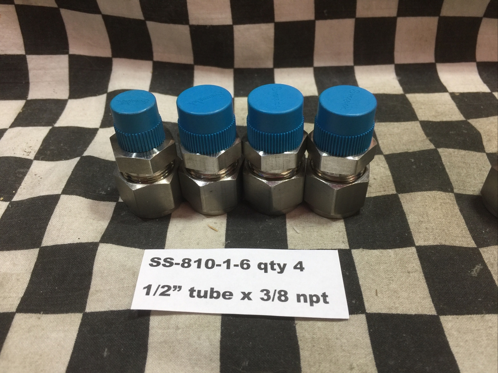 SWAGELOK SS-810-1-4 & SS-810-1-6, Male Connector 1/2″ TUBE, LOT OF 9#1637F5