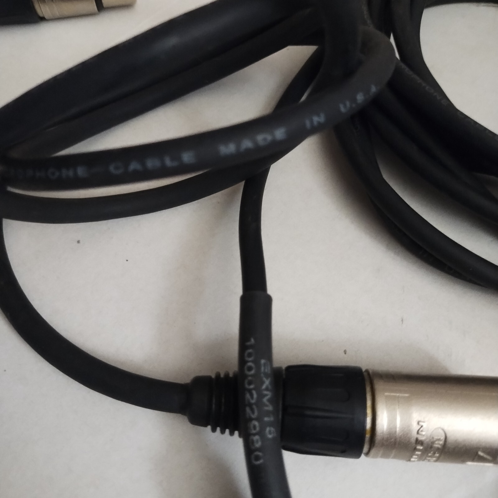 Set of 3 NEUTRIK 3 Pin Male 3 Pin Female 3 MX Cable 4ft-5ft-15ft Made in USA