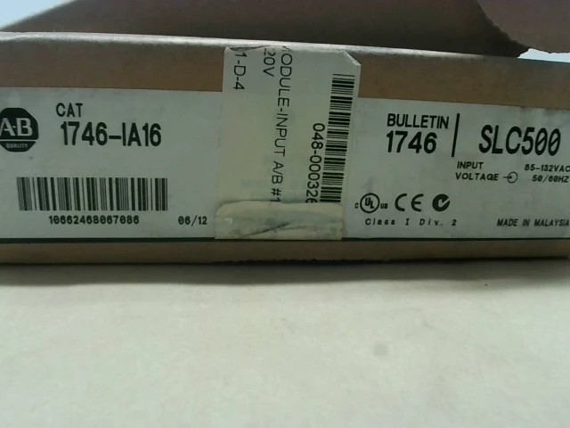 Allen Bradley 1746-IA16 /D SLC500 Input Module 85-132VAC 50/60Hz-Used