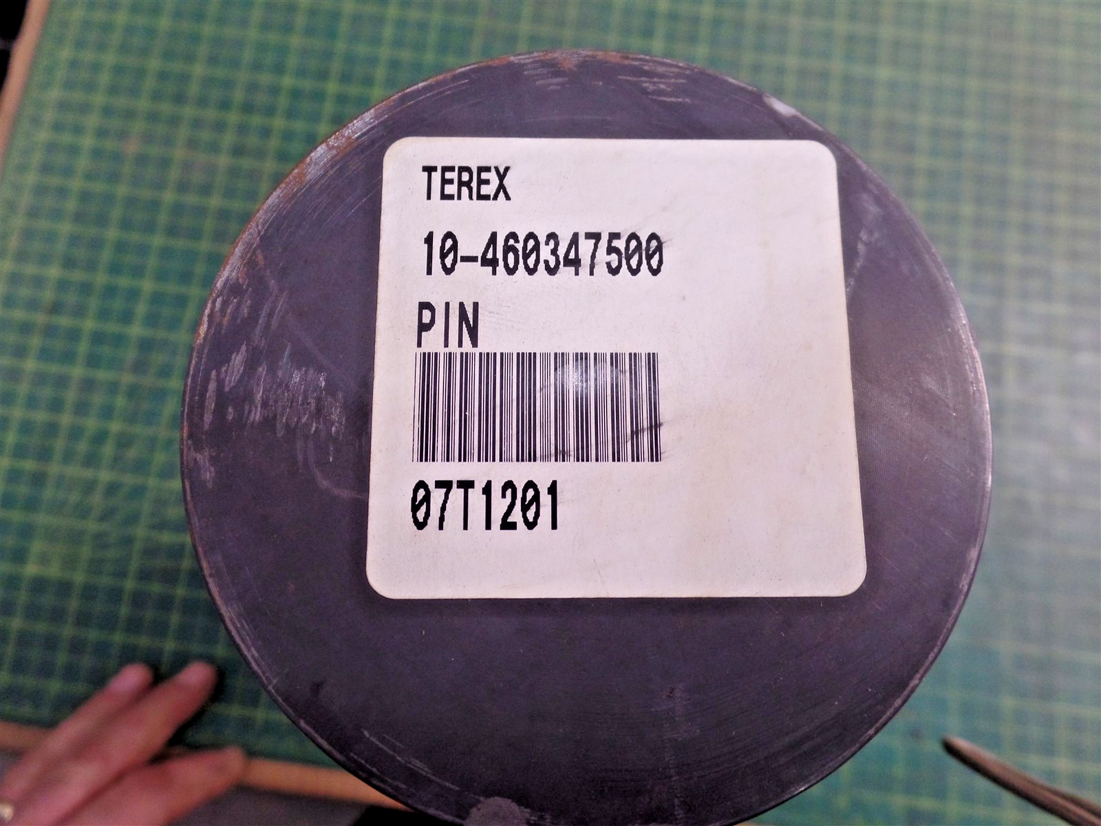 GENUINE TROJAN O&K PARTS 10460347500 LARGE PIN ASSEMBLY, TEREX 10-460347500, NOS