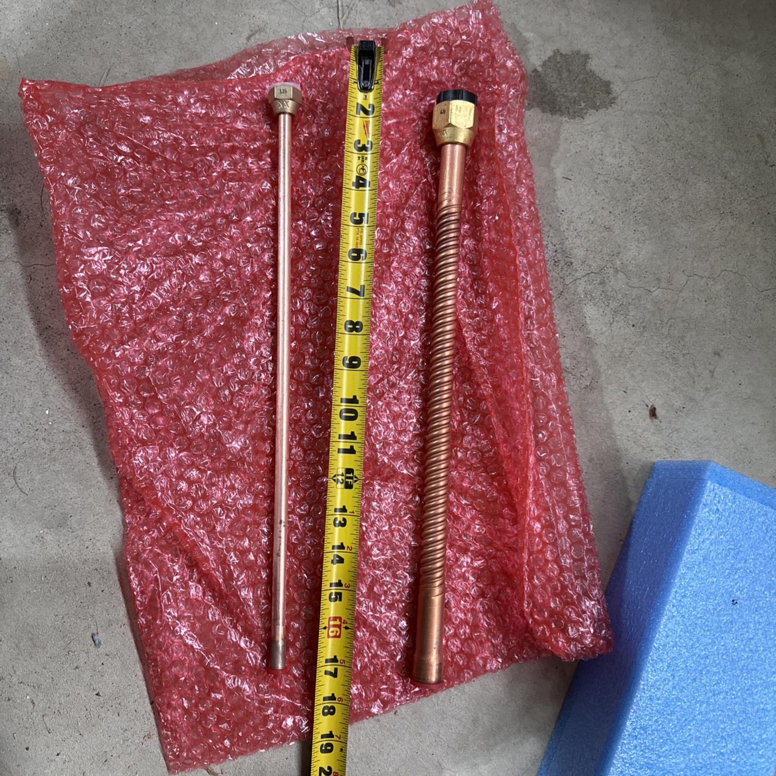 Flare to Weld Fitting for 3/4 and 3/8 lines copper Air Handler Connections