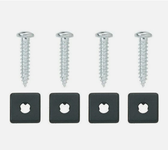(8-PACK) BELL AUTOMOTIVE 00458-8 LICENSE PLATE FASTENERS w/NYLON NUTS *C7