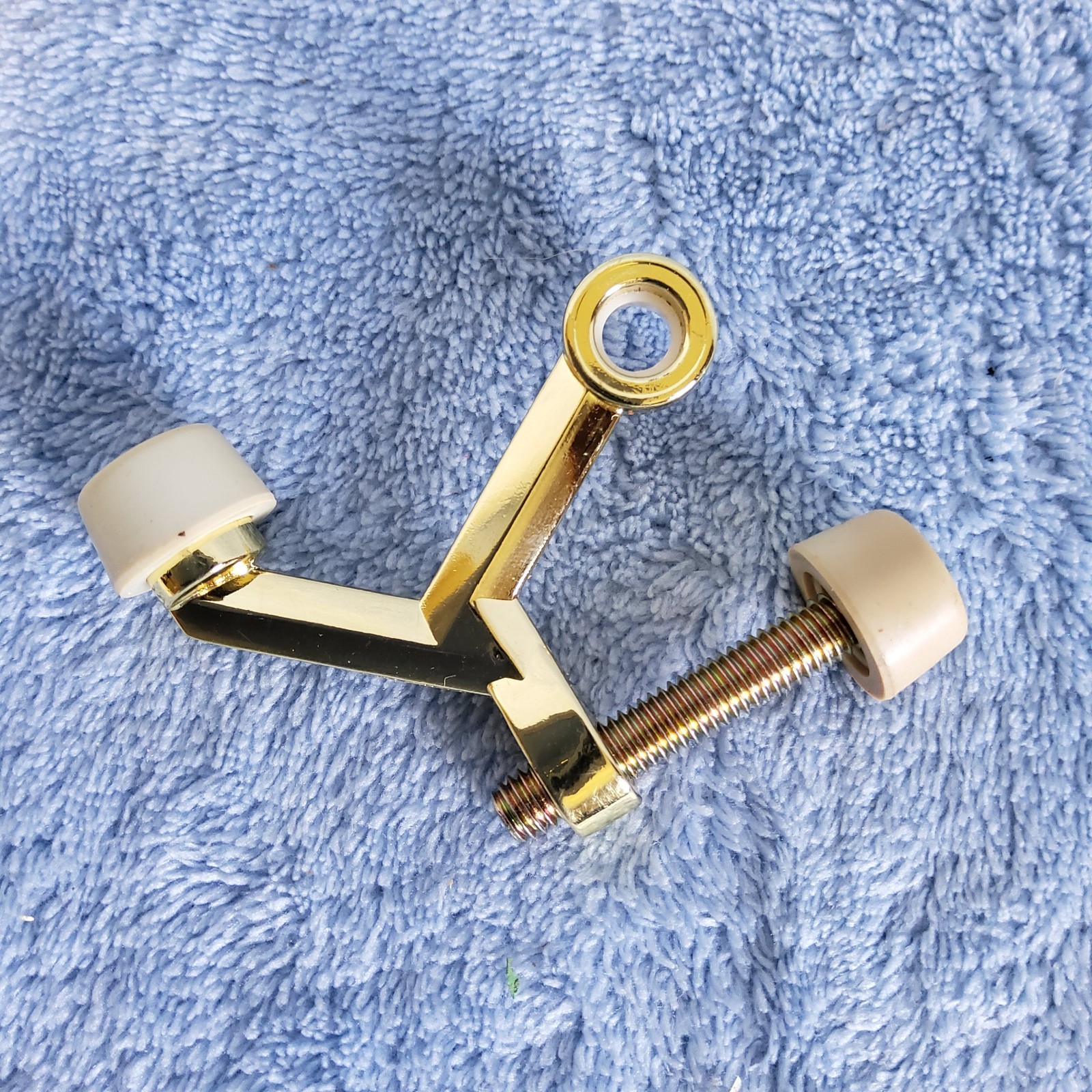 NEW Hickory Hardware Brass Finish Hinge Pin Door Stop PBH3013-PB Wall Bumper