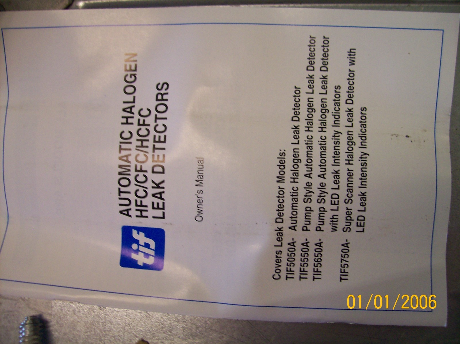 TIF Instruments 5050A Halogen Leak Detector