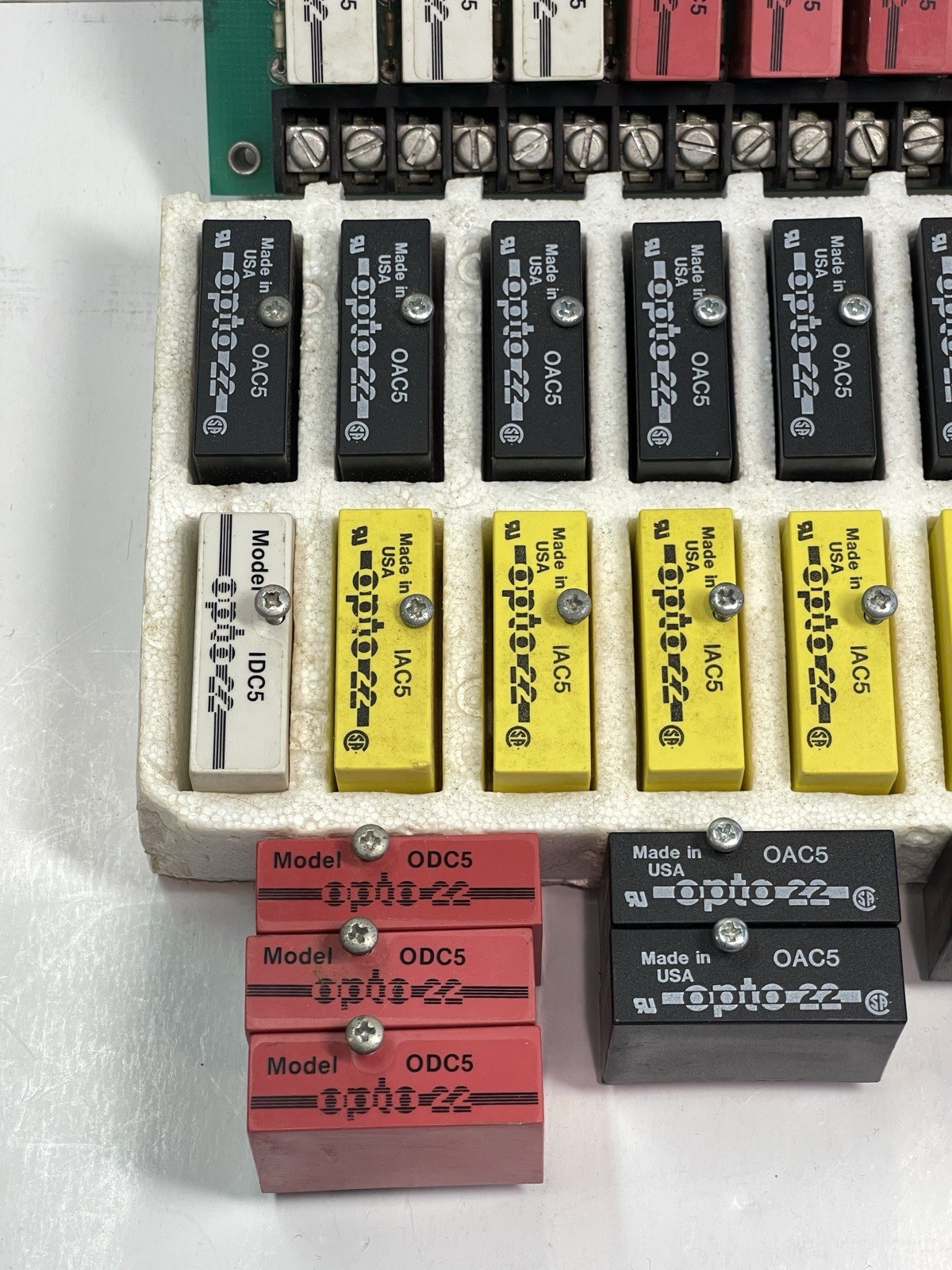 Opto 22 LOT PB-8 Board OAC5 ODC5 IAC5 OAC24 IDC RELAYS PARTS ONLY
