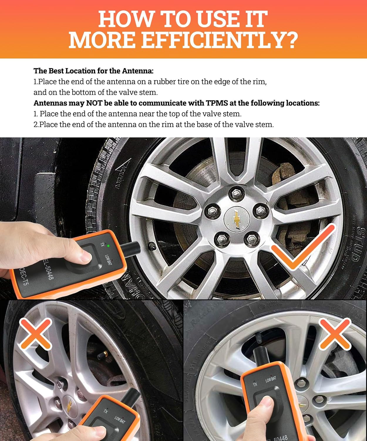 Universal TPMS Relearn Tool,System Programming Training,Oec-T5 Tire Pressure