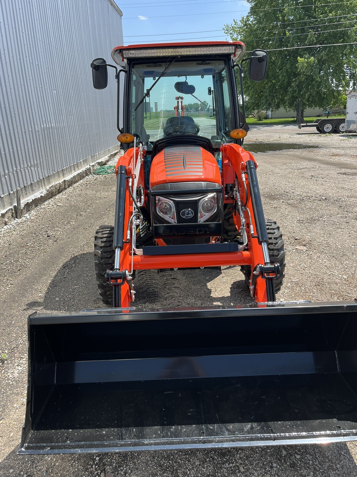 Bad Boy 4035 Utility Tractor With Cab, Loader, And Backhoe